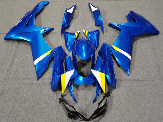 Purchase 2011-2024 Blue White Yellow Suzuki GSXR 600 / GSXR 750 Motorcycle Fairings UK
