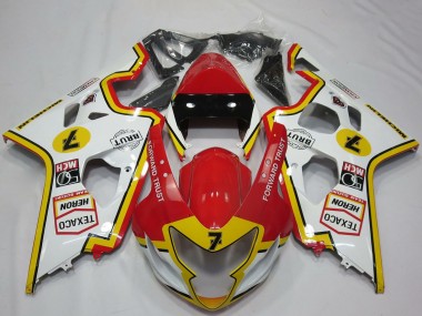Purchase 2004-2005 White Red Yellow Suzuki GSXR 600 / GSXR 750 Motorcycle Fairings UK