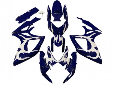 Purchase 2006-2007 Dark Blue White Design Suzuki GSXR 600 / GSXR 750 Motorcycle Fairings UK