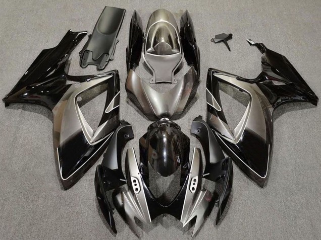 Purchase 2006-2007 Dark Silver Glossy Black Suzuki GSXR 600 / GSXR 750 Motorcycle Fairings UK