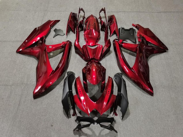 Purchase 2008-2010 Candy Red Black Suzuki GSXR 600 / GSXR 750 Motorcycle Fairings UK