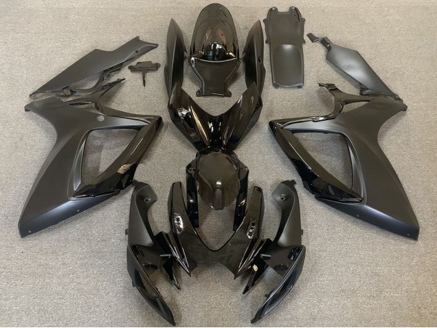 Purchase 2006-2007 Glossy Black Matte Black Suzuki GSXR 600 / GSXR 750 Motorcycle Fairings UK