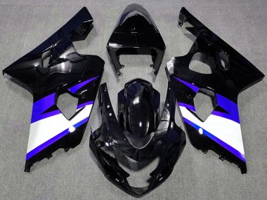 Purchase 2004-2005 Glossy Black Blue White Suzuki GSXR 600 / GSXR 750 Motorcycle Fairings UK