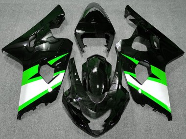 Purchase 2004-2005 Glossy Black Green White Suzuki GSXR 600 / GSXR 750 Motorcycle Fairings UK