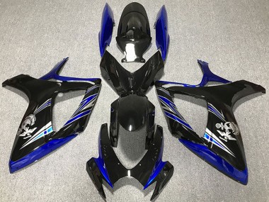 Purchase 2006-2007 Blue Glossy Black Suzuki GSXR 600 / GSXR 750 Motorcycle Fairing UK