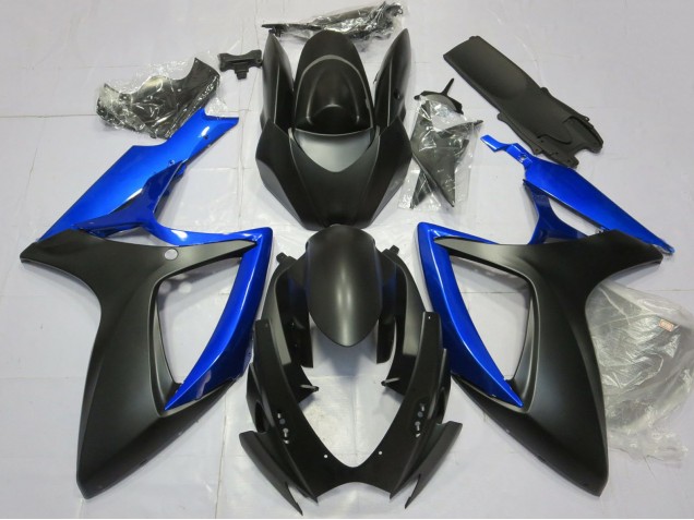 Purchase 2006-2007 Blue Matte Black Suzuki GSXR 600 / GSXR 750 Motorcycle Fairing UK
