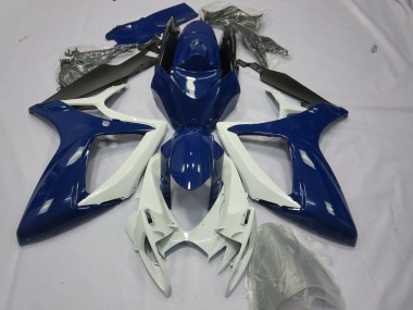 Purchase 2006-2007 Blue White Black Suzuki GSXR 600 / GSXR 750 Motorcycle Fairings UK