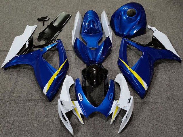 Purchase 2006-2007 White Blue Yellow Black Suzuki GSXR 600 / GSXR 750 Motorcycle Fairings UK