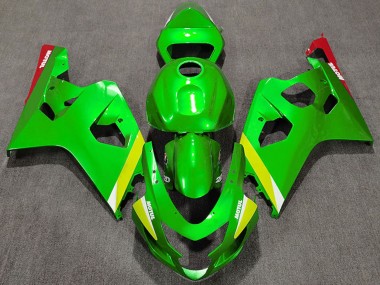 Purchase 2004-2005 Green Yellow White Suzuki GSXR 600 / GSXR 750 Motorcycle Fairings UK
