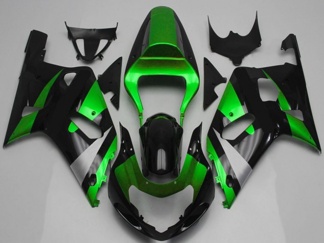 Purchase 2001-2003 Green Silver Glossy Black Suzuki GSXR 600 / GSXR 750 Motorcycle Fairing UK
