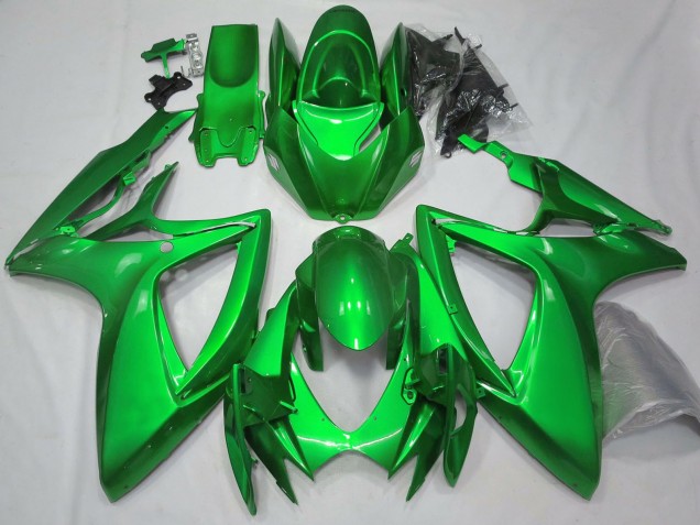 Purchase 2006-2007 Glossy Green Plain Suzuki GSXR 600 / GSXR 750 Motorcycle Fairings UK