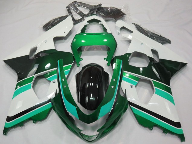 Purchase 2004-2005 Glossy Green Green White Suzuki GSXR 600 / GSXR 750 Motorcycle Fairings UK
