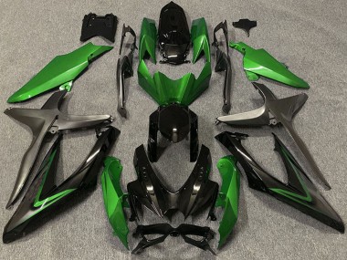 Purchase 2008-2010 Green Grey Glossy Black Suzuki GSXR 600 / GSXR 750 Motorcycle Fairings UK