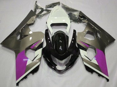 Purchase 2004-2005 White Pink Grey Glossy Black Suzuki GSXR 600 / GSXR 750 Motorcycle Fairings UK