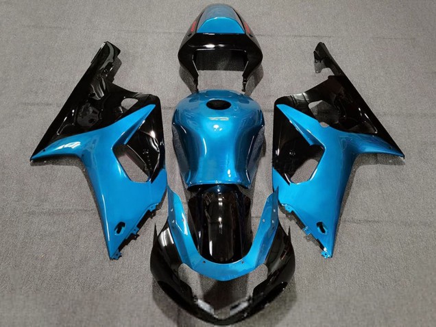 Purchase 2001-2003 Light Blue Glossy Black Suzuki GSXR 600 / GSXR 750 Motorcycle Fairings UK