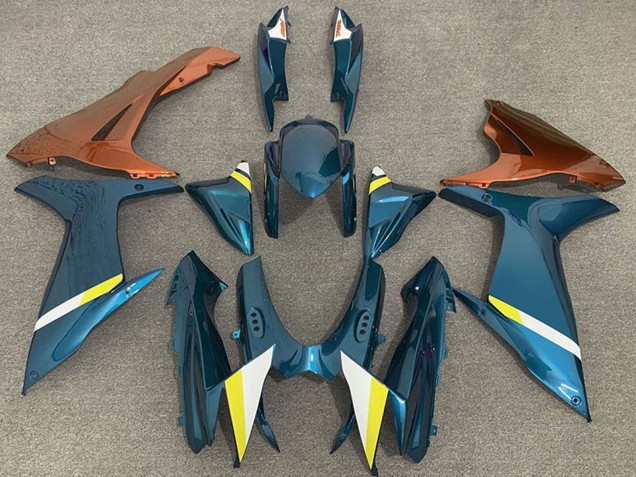 Purchase 2011-2024 Light Blue Orange White Yellow Suzuki GSXR 600 / GSXR 750 Motorcycle Fairings UK