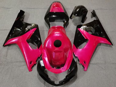 Purchase 2001-2003 Pink Glossy Black Suzuki GSXR 600 / GSXR 750 Motorcycle Fairings UK