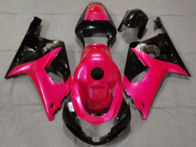 Purchase 2001-2003 Pink Glossy Black Suzuki GSXR 600 / GSXR 750 Motorcycle Fairings UK