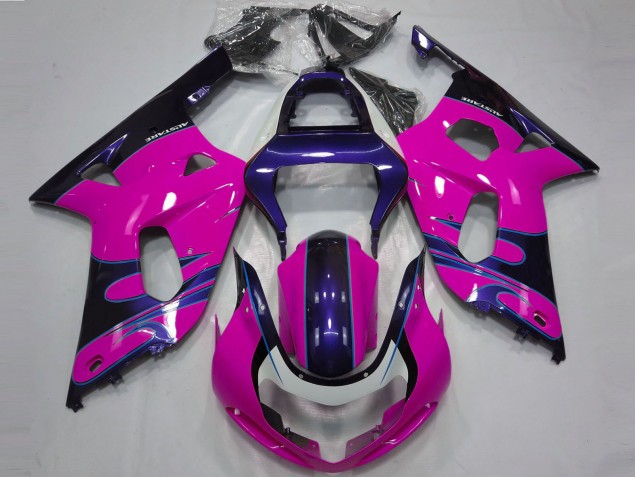 Purchase 2001-2003 Pink Glossy Blue Suzuki GSXR 600 / GSXR 750 Motorcycle Fairings UK