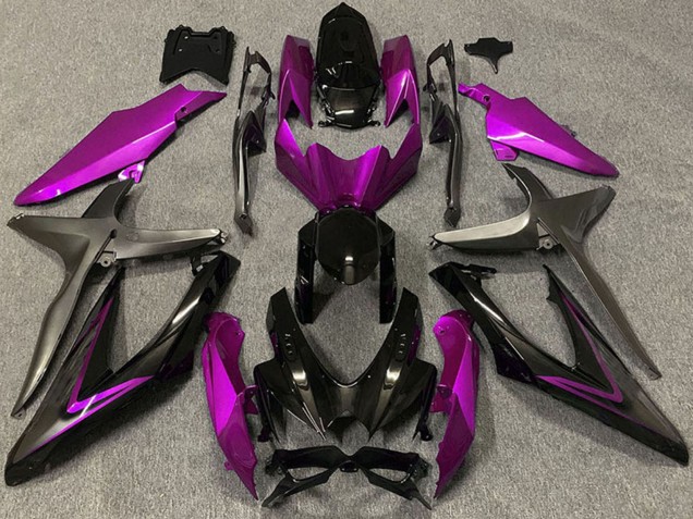 Purchase 2008-2010 Pink Glossy Black Matte Black Suzuki GSXR 600 / GSXR 750 Motorcycle Fairings UK