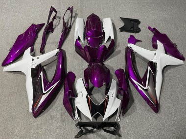 Purchase 2008-2010 White Purple Black Suzuki GSXR 600 / GSXR 750 Motorcycle Fairing UK
