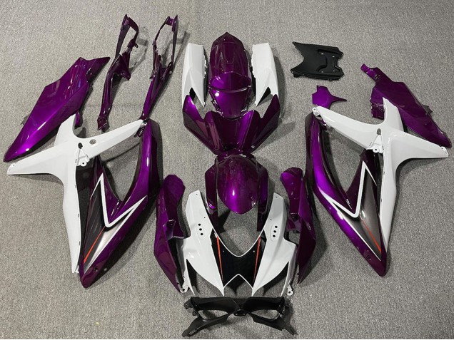 Purchase 2008-2010 White Purple Black Suzuki GSXR 600 / GSXR 750 Motorcycle Fairing UK