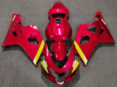 Purchase 2004-2005 Red Yellow White Suzuki GSXR 600 / GSXR 750 Motorcycle Fairings UK