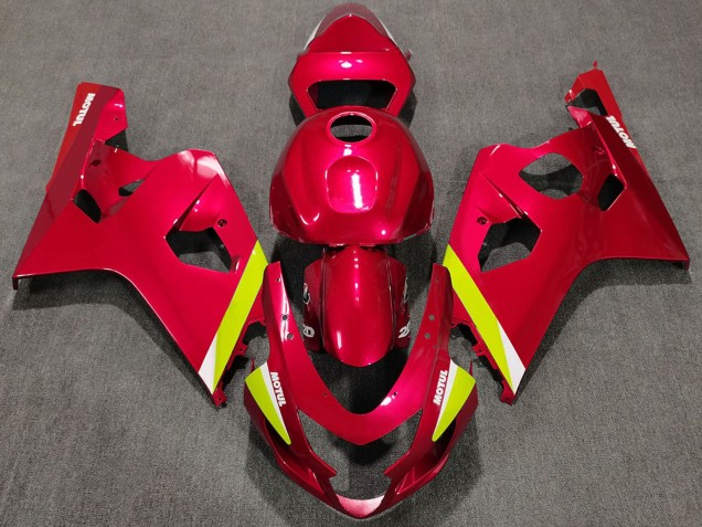 Purchase 2004-2005 Red Yellow White Suzuki GSXR 600 / GSXR 750 Motorcycle Fairings UK