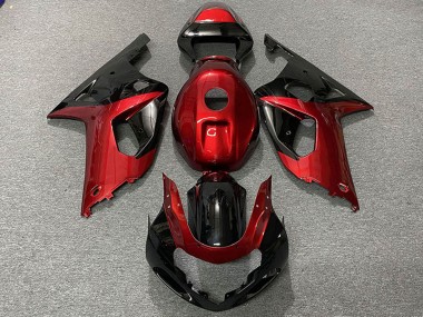 Purchase 2001-2003 Red Glossy Black Suzuki GSXR 600 / GSXR 750 Motorcycle Fairings UK