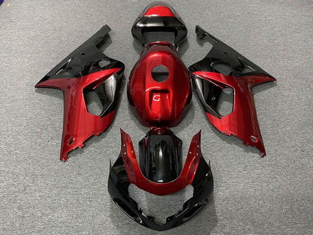 Purchase 2001-2003 Red Glossy Black Suzuki GSXR 600 / GSXR 750 Motorcycle Fairings UK