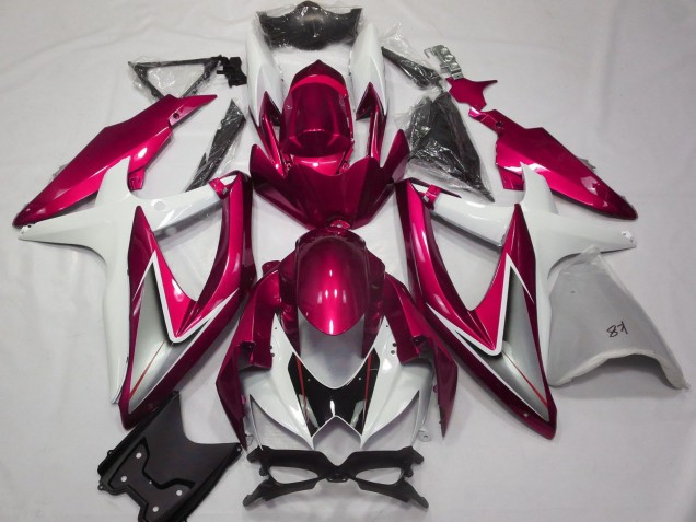 Purchase 2008-2010 White Red Silver Black Suzuki GSXR 600 / GSXR 750 Motorcycle Fairings UK