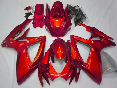 Purchase 2006-2007 Glossy Red Plain Suzuki GSXR 600 / GSXR 750 Motorcycle Fairings UK