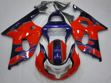 Purchase 2001-2003 Red Blue Glossy Black Suzuki GSXR 600 / GSXR 750 Motorcycle Fairings UK