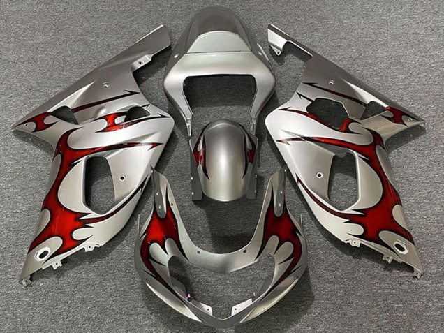 Purchase 2001-2003 Silver Red Suzuki GSXR 600 / GSXR 750 Motorcycle Fairings UK