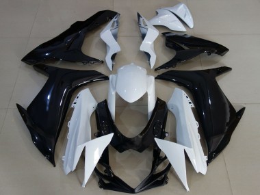 Purchase 2011-2024 White Glossy Black Suzuki GSXR 600 / GSXR 750 Motorcycle Fairings UK