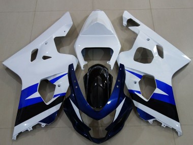 Purchase 2004-2005 White Blue Glossy Black Suzuki GSXR 600 / GSXR 750 Motorcycle Fairing UK