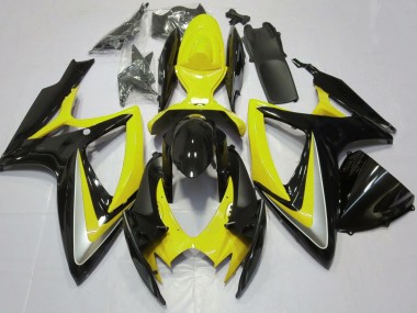 Purchase 2006-2007 Yellow Glossy Black Suzuki GSXR 600 / GSXR 750 Motorcycle Fairings UK