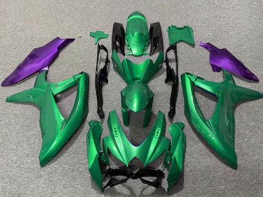 Purchase 2008-2010 Green Purple Suzuki GSXR 600 / GSXR 750 Motorcycle Fairings UK