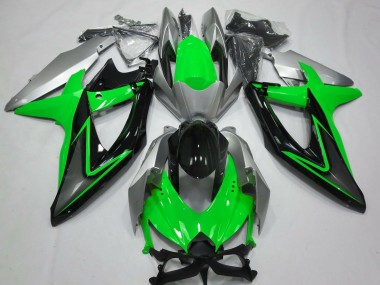 Purchase 2008-2010 Silver Green Grey Black Suzuki GSXR 600 / GSXR 750 Motorcycle Fairings UK