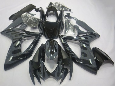 Purchase 2006-2007 Grey Black Flame Suzuki GSXR 600 / GSXR 750 Motorcycle Fairings UK