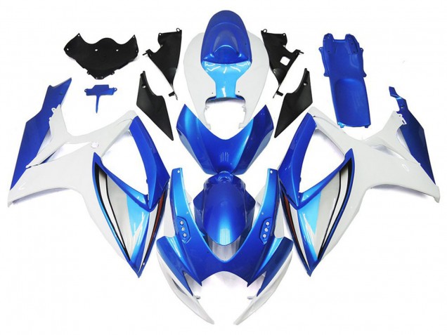 Purchase 2006-2007 White Blue OEM Style Suzuki GSXR 600 / GSXR 750 Motorcycle Fairings UK