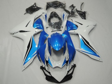 Purchase 2011-2024 White Light Blue Glossy Black OEM Style Suzuki GSXR 600 / GSXR 750 Motorcycle Fairings UK