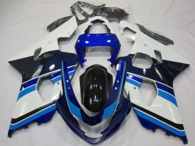 Purchase 2004-2005 White Blue Glossy Black Suzuki GSXR 600 / GSXR 750 Motorcycle Fairings UK