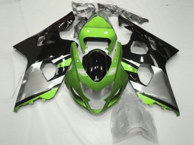 Purchase 2004-2005 Green Silver Glossy Black Suzuki GSXR 600 / GSXR 750 Motorcycle Fairings UK