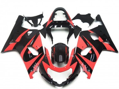 Purchase 2001-2003 Light Red Glossy Black OEM Style Suzuki GSXR 600 / GSXR 750 Motorcycle Fairings UK