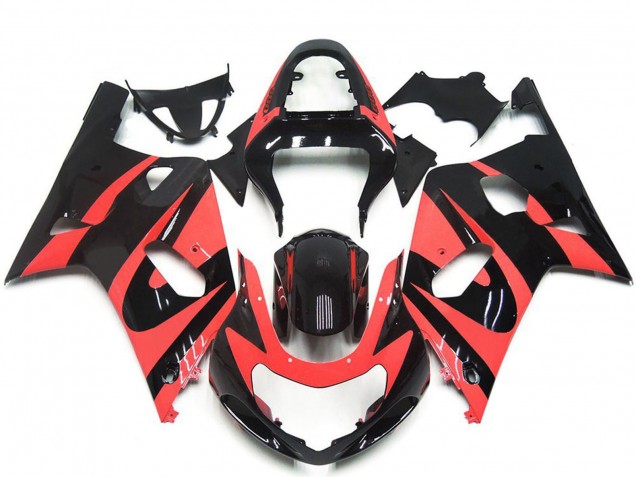 Purchase 2001-2003 Light Red Glossy Black OEM Style Suzuki GSXR 600 / GSXR 750 Motorcycle Fairings UK
