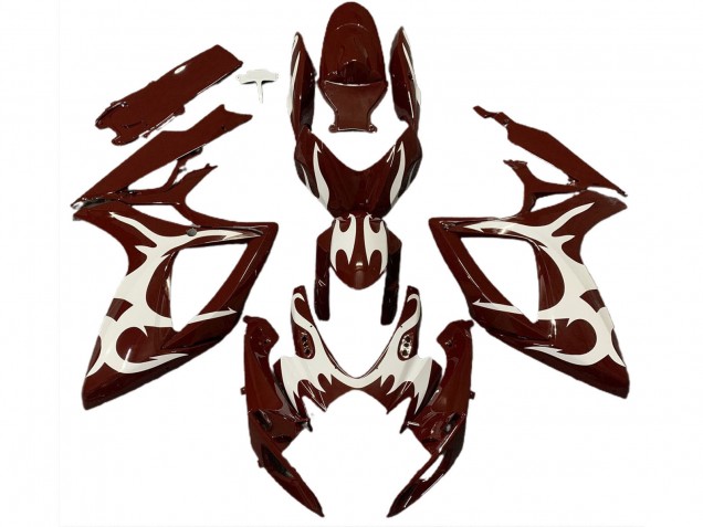 Purchase 2006-2007 Maroon Red White Suzuki GSXR 600 / GSXR 750 Motorcycle Fairings UK