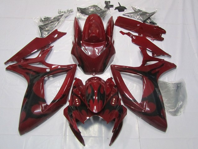 Purchase 2006-2007 Maroon Red Suzuki GSXR 600 / GSXR 750 Motorcycle Fairings UK