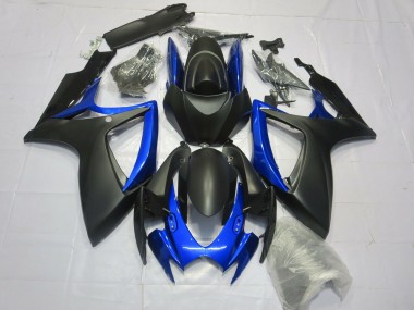 Purchase 2006-2007 Matte Black Blue Suzuki GSXR 600 / GSXR 750 Motorcycle Fairings UK