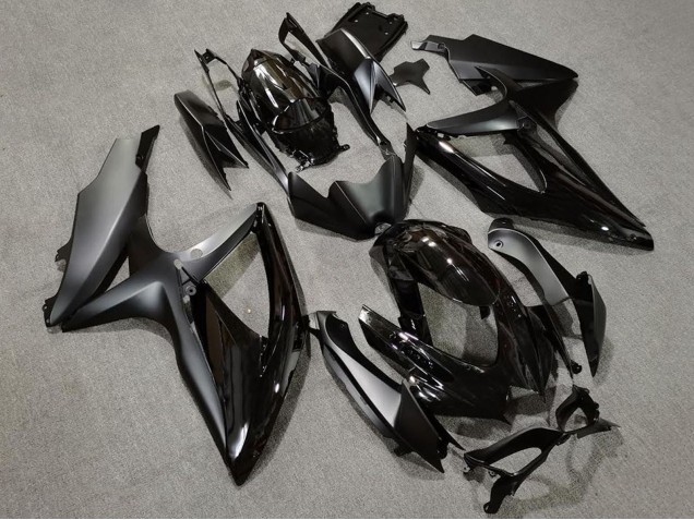 Purchase 2008-2010 Glossy Black Matte Black Suzuki GSXR 600 / GSXR 750 Motorcycle Fairings UK